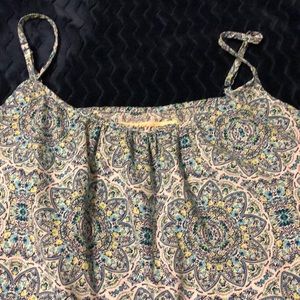 Floral spaghetti strap shirt worn two/three times